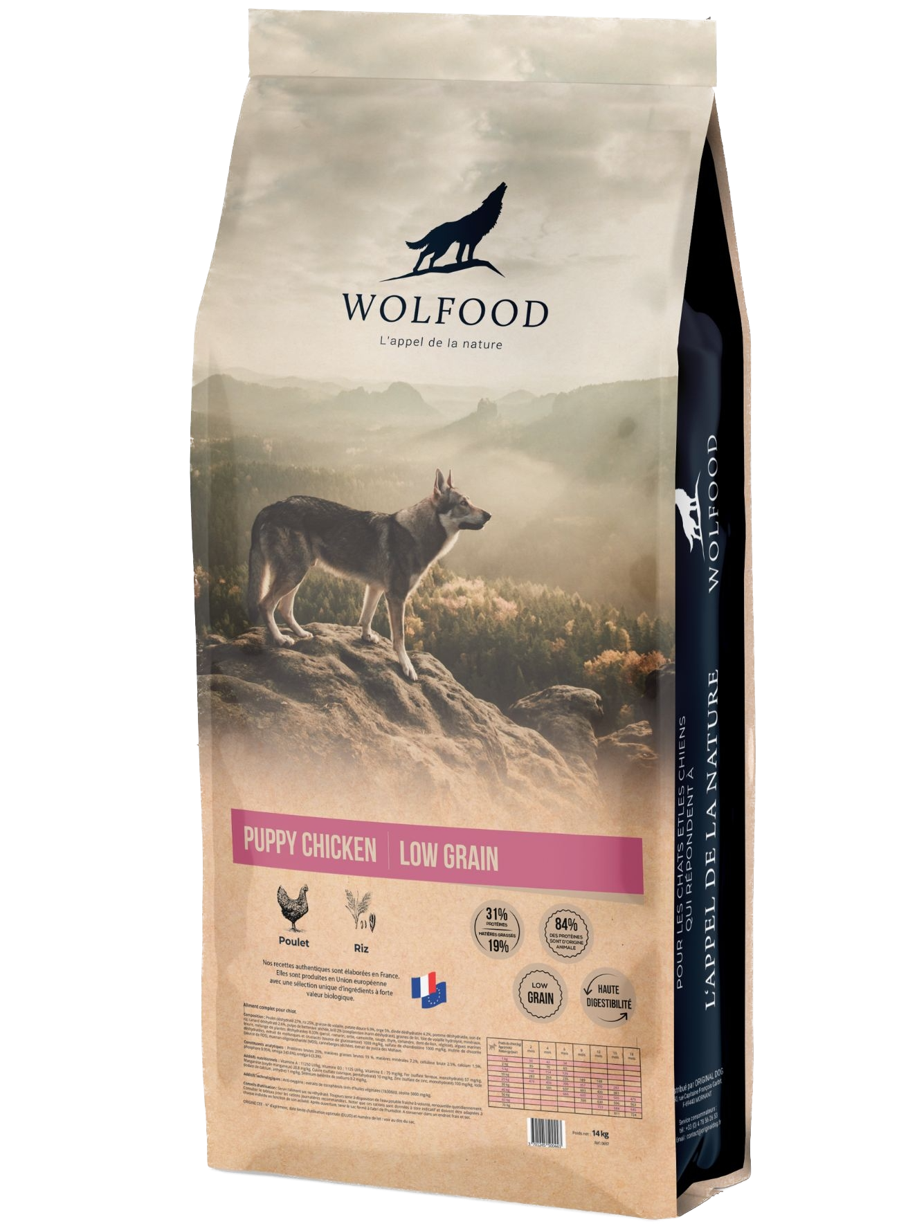 Croquettes Wolfood - Puppy Chicken